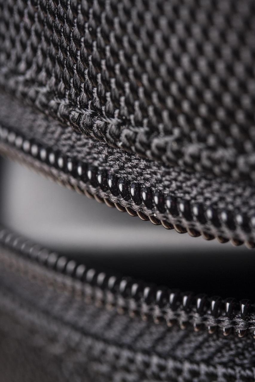 black, fabric, design, beautiful, abstract, yarn, textile, detail, close up, model, macro, bag, zipper, open, zipper, zipper, zipper, zipper, zipper